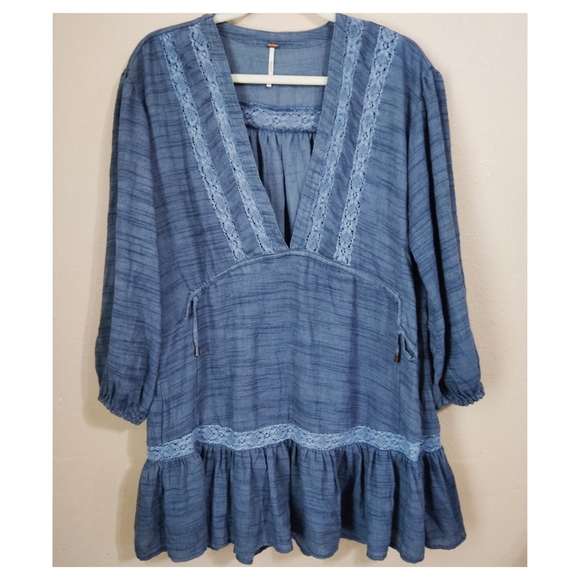 Free People Rugged Beauty Dress Size Small - Picture 2 of 7